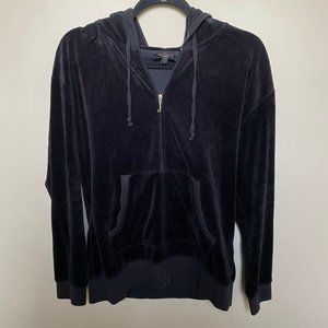 Juicy Couture Velour Zip Hoodie Black